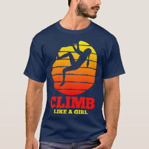 Vintage för klimatsklättring i sten t shirt