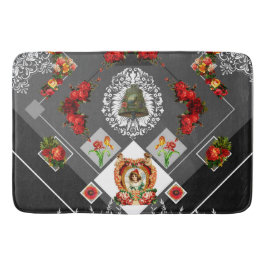 vintage för kollage badrumsmatta