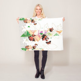 Vintage för kollage fleecefilt