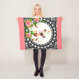 Vintage för kollage fleecefilt