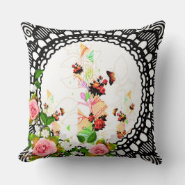 Vintage för kollage kudde