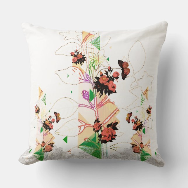 Vintage för kollage kudde (Framsida)