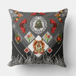 vintage för kollage kudde