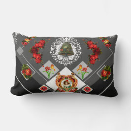 vintage för kollage lumbarkudde