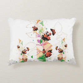 Vintage för kollage prydnadskudde