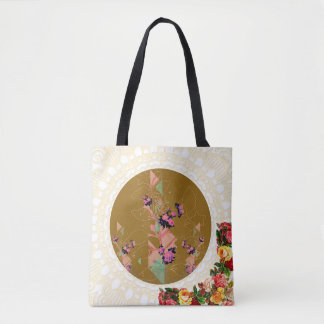 vintage för kollage tygkasse