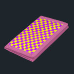 Vintage för kontrollerbar kontrollpanel för Lila G<br><div class="desc">Vintage Neon Lila and Gult Checkboard</div>