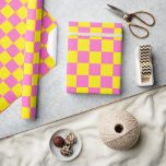 Vintage för kontrollerbar kontrollpanel för Rosa G Presentpapper<br><div class="desc">Papper för omslagning av kontrollpanelens Rosa och Gult för Vintage i nybörjare</div>