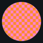 Vintage för kontrollerbar kontrollpanel för Rosa O Runt Klistermärke<br><div class="desc">Kontrollkort för Rosa och Orange i nylon | VINTAGE | Klassisk | TRENDIG | SNYGGT | MODE | Minimal</div>