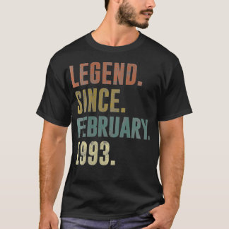 Vintage för kvinnor 29:e födelsedagen sedan februa t shirt