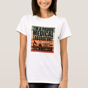 Vintage för medicinsk lab-teknik t shirt