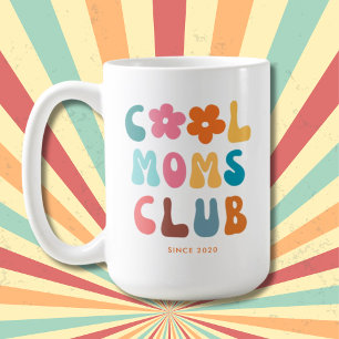 Vintage för Modern Retro Coola mammor klubb Groovy Kaffemugg