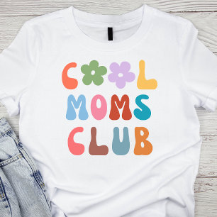 Vintage för Modern Retro Coola mammor klubb Groovy T Shirt