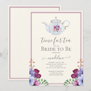 Vintage för Möhippa av Blommigt för tea Inbjudningar