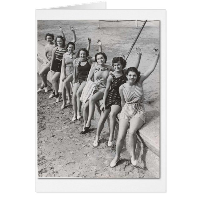 Vintage - för mycket roligt hälsningskort (Framsidan)