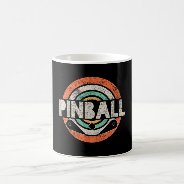 Vintage för Pinball-spel Kaffemugg (Center)