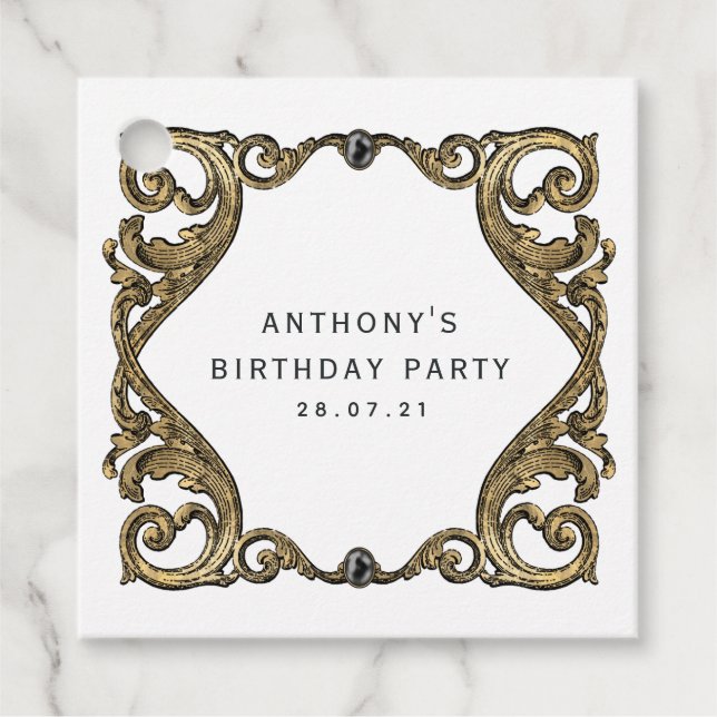 Vintage för prydnadsföremål gåvor etiketter (Framsida)