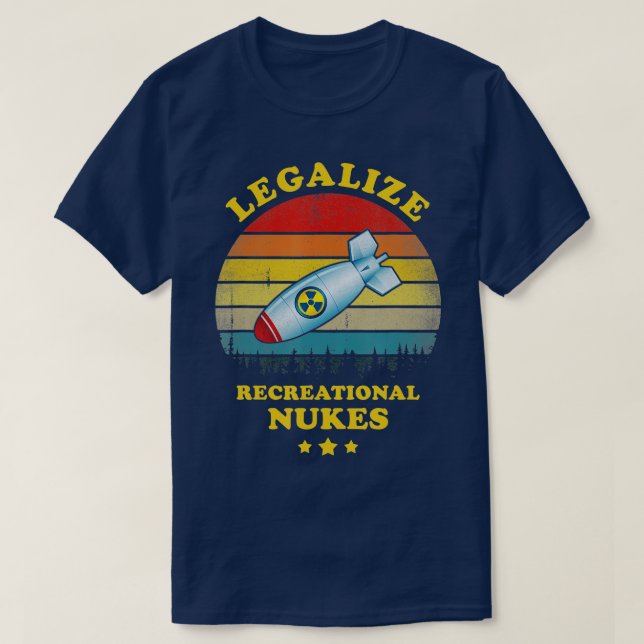  Vintage för rekreationella nukes T Shirt (Design framsida)