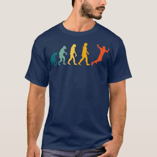 Vintage för retro-omrörning av handboll t shirt