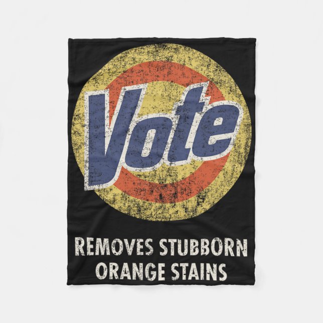 Vintage för Roligt av antitrumpröststvättmedel Fleecefilt (Framsidan)