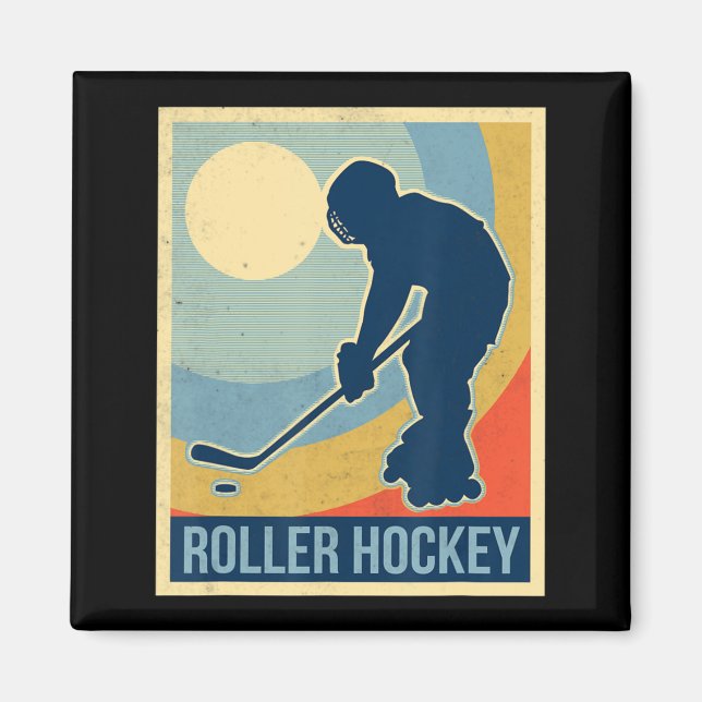 Vintage för rullhockey magnet (Framsidan)