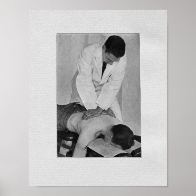 Vintage för ryggmärgsjustering Skriv ut Poster (Framsidan)