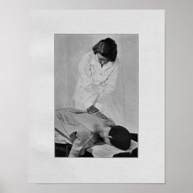 Vintage för ryggmärgsjustering Skriv ut Poster (Framsidan)