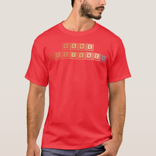 Vintage för speldesign t shirt (Framsida)