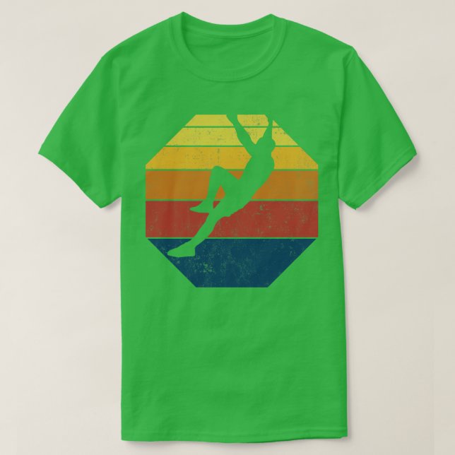 Vintage för stigning vid sten t shirt (Design framsida)