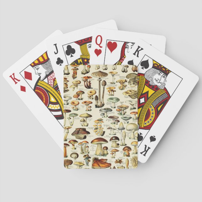 Vintage för svampar casinokort (Baksidan)