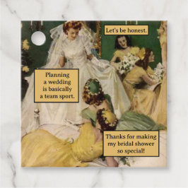 Vintage för Tack av Bridesmaid-Bröllopsfest Gåvor Etiketter