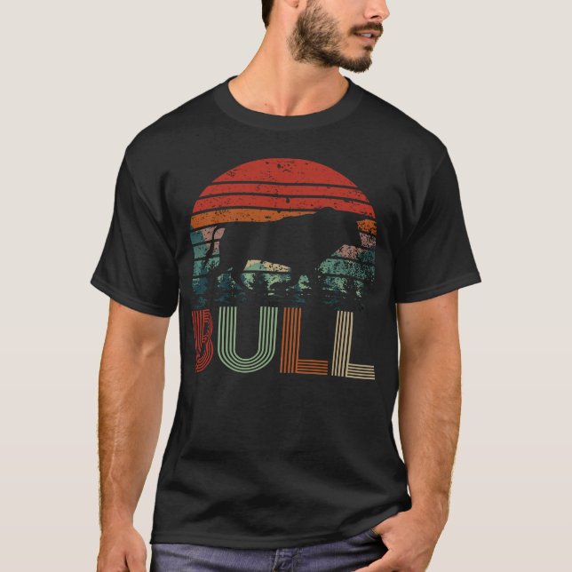 vintage för tjurfäktning t shirt (Framsida)