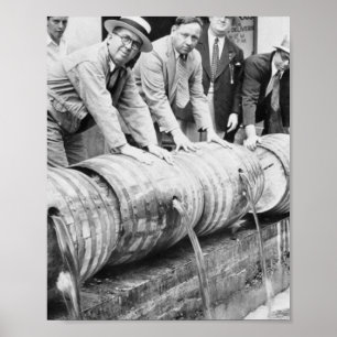 Vintage: Förbud mot jäsningsprov efter alkohol som Poster