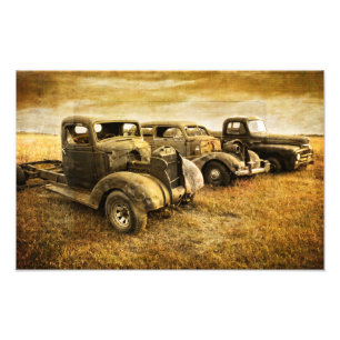 Vintage Fordon Fototryck