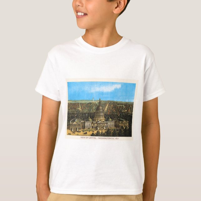 Vintage Förenade Stater Huvudstad T-shirt (Framsida)