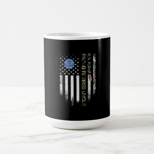 Vintage Förenta staterna, Amerikanska Flagga armén Kaffemugg (Center)