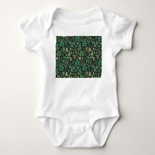 Vintage Forest Blommigt Sömlös design T Shirt