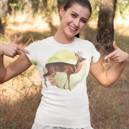 Vintage Forest Hjort Gifts for Outdoorsy Girlkompi T Shirt