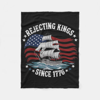 Vintage Förkastar Kungar Sedan 1776 Patriotisk Usa Fleecefilt