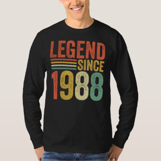 Vintage Förklaring sedan 1988 34:e födelsedagen Re T Shirt