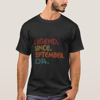 Vintage förklaring sedan september 2014 Retro 9th T Shirt