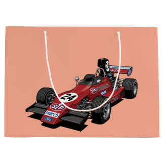 Vintage Formel Racing Bil Presentpåse | Retro Race