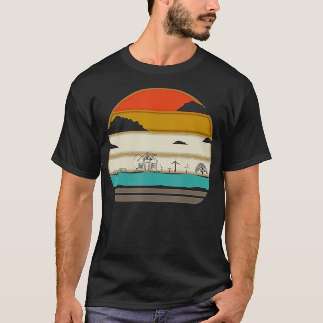 Vintage Förnybar energi T Shirt (Framsida)