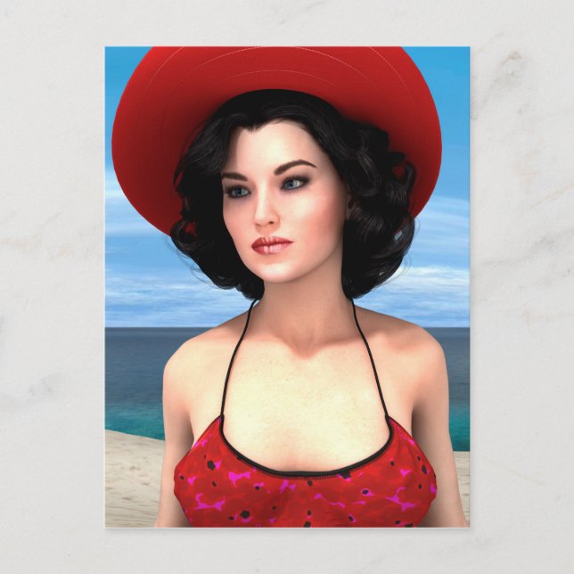 Vintage-förskjutning Vykort (Framsida)