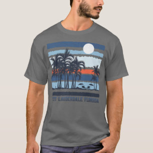Vintage Fort Lauderdale Florida Sommarbuss S T Shirt