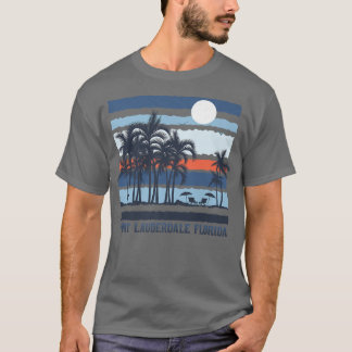 Vintage Fort Lauderdale Florida Sommarbuss S T Shirt