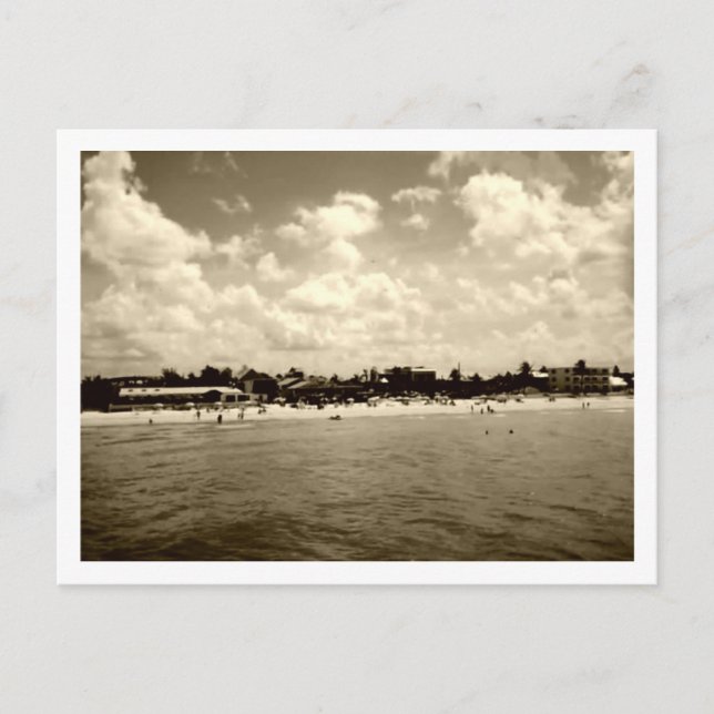 Vintage Fort Myers Beach Vykort (Framsida)
