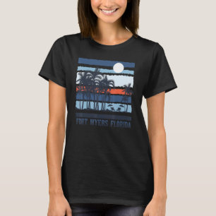 Vintage Fort Myers Florida Sur 80:e Beach Souven T Shirt