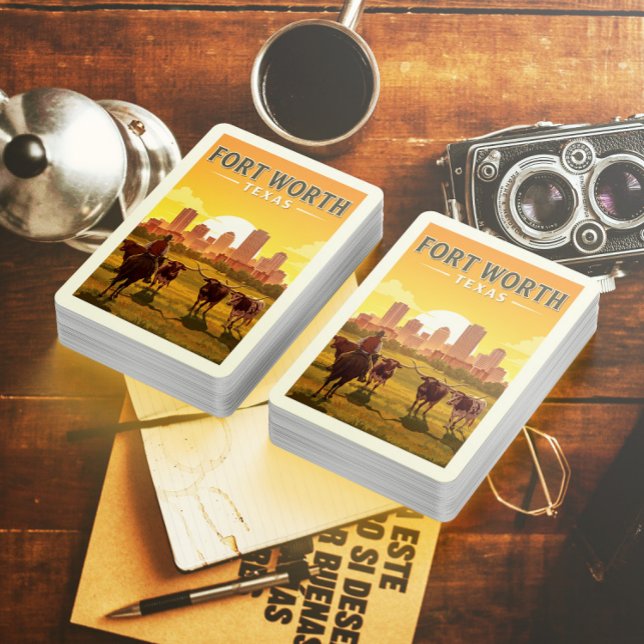 Vintage Fort Worth Texas Casinokort (Skapare uppladdad)