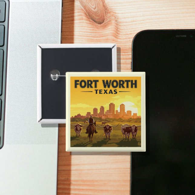 Vintage Fort Worth Texas Knapp (Skapare uppladdad)